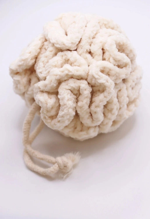 Cotton Lather Pouf